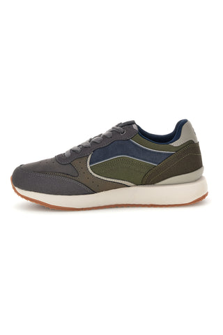 Sneakers grigie con inserti verdi e suola bicolore Gas Douglas Gs
