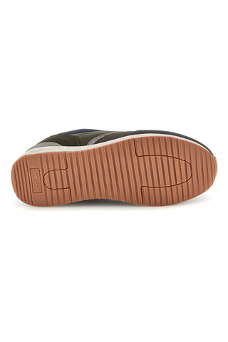 Sneakers grigie con inserti verdi e suola bicolore Gas Douglas Gs