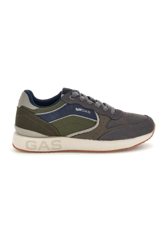Sneakers blu con inserti colorblock e suola bicolore Gas Douglas Mix