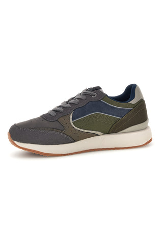 Sneakers blu con inserti colorblock e suola bicolore Gas Douglas Mix