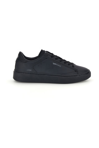 Schwarze Sneaker mit Logo an der Seite und farblich passender Sohle – Gas Leonard Ltx GAM624507