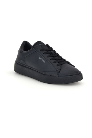 Schwarze Sneaker mit Logo an der Seite und farblich passender Sohle – Gas Leonard Ltx GAM624507