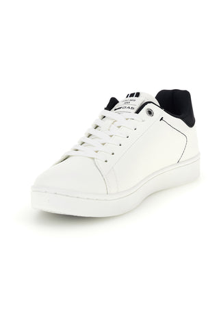 Sneakers bianche con tallone a contrasto e logo laterale Gas Sammy GAM624115
