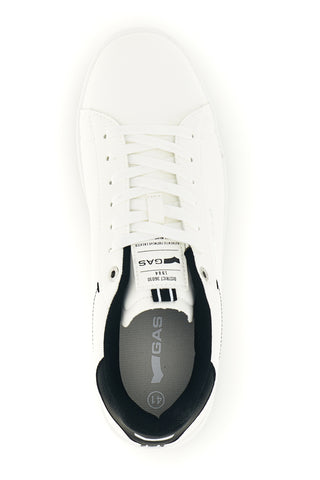 Sneakers bianche con tallone a contrasto e logo laterale Gas Sammy GAM624115
