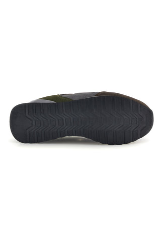 Sneakers verdi con inserti a contrasto e suola bicolore Gas Logan GAM623006