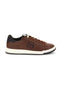 Braune Sneaker mit blauen Details von Sergio Tacchini, Modell „New Capri“