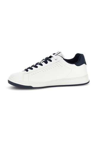 Weiße Sneaker mit blauen Details von Sergio Tacchini, Modell „New Capri“
