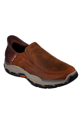 Braune Freizeitschuhe „Slip-Ins“ von Skechers Respected Elgin