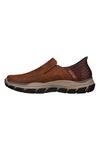 Braune Freizeitschuhe „Slip-Ins“ von Skechers Respected Elgin