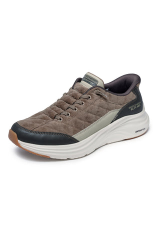 Grüne Sport-Sneaker „Slip-Ins“ von Skechers Contour Foam Cordelux