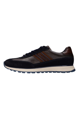 Blaue Sneaker aus Leder von Bugatti 332AWC0314104115