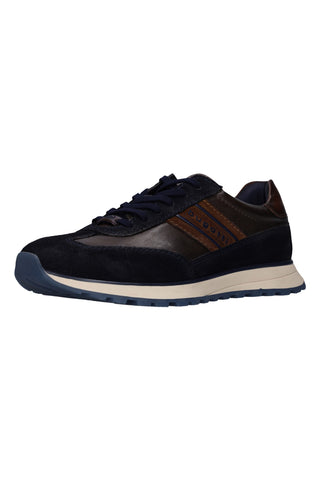 Blaue Sneaker aus Leder von Bugatti 332AWC0314104115