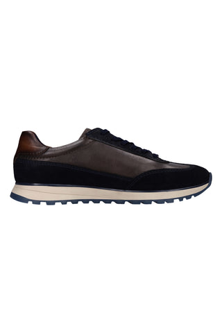 Blaue Sneaker aus Leder von Bugatti 332AWC0314104115