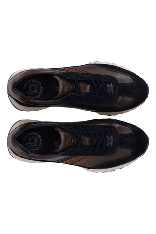 Blaue Sneaker aus Leder von Bugatti 332AWC0314104115