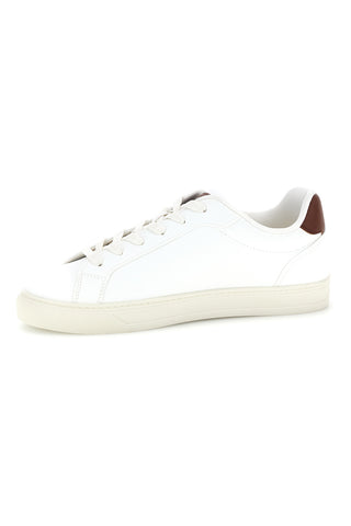 Sneakers bianche con tallone a contrasto e logo laterale Wrangler Wrangler Dusteen Men Low