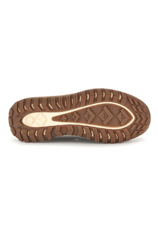 Sneakers marroni con zip laterale e suola metallizzata Wrangler Wriv Men Low