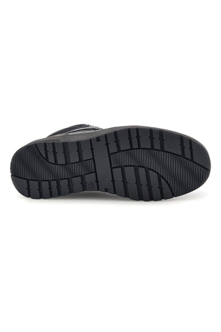 Sneakers alte grigie con fodera calda e logo impresso Wrangler Grit Men Mid
