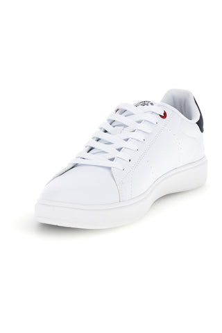 Sneaker Bianca con Dettagli Blu Navy Cotton belt CBM624A3004