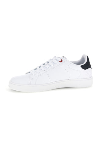 Sneaker Bianca con Dettagli Blu Navy Cotton belt CBM624A3004