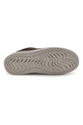 Scarpe stringate marroni effetto scamosciato con cuciture a vista Sevenoaks YH255651