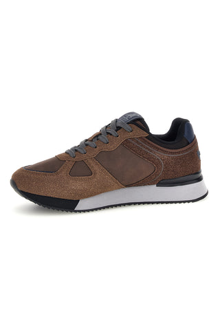 Braune Sneaker mit seitlichem „Us Grand Polo“-Logo, Modell GPM12175M6568