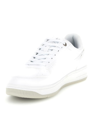 Weiße Sneaker mit Logo an der Seite und goldenen Details – Us Grand Polo GPM23100L1010