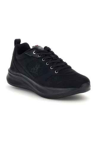 Schwarze Sneaker aus Stoff mit Ton-in-Ton-Logo „Us Grand Polo“ GPM31145N2020