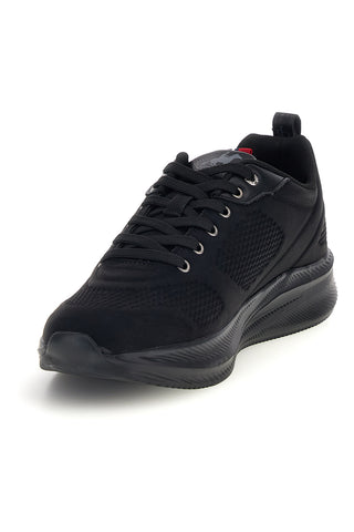 Schwarze Sneaker aus Stoff mit Ton-in-Ton-Logo „Us Grand Polo“ GPM31145N2020