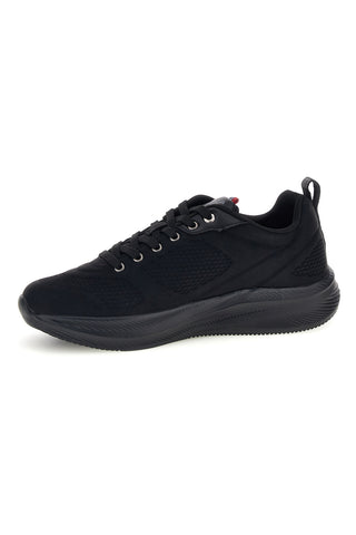 Schwarze Sneaker aus Stoff mit Ton-in-Ton-Logo „Us Grand Polo“ GPM31145N2020
