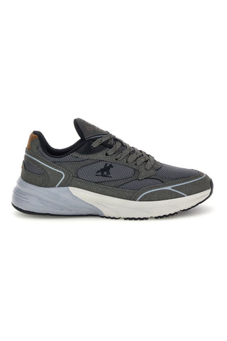 Graue Sneaker mit Mesh-Einsätzen und zweifarbiger Sohle – Us Grand Polo GPM46255M4367