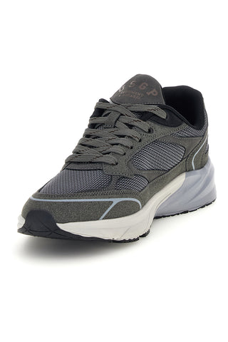 Graue Sneaker mit Mesh-Einsätzen und zweifarbiger Sohle – Us Grand Polo GPM46255M4367