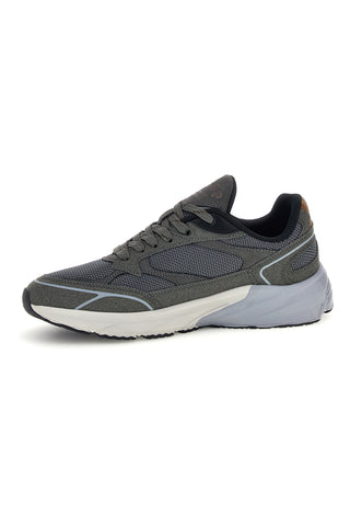 Graue Sneaker mit Mesh-Einsätzen und zweifarbiger Sohle – Us Grand Polo GPM46255M4367