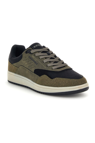 Sneaker in Militärgrün mit schwarzen Einsätzen und geprägtem Carrera-Logo CAM23716N7720