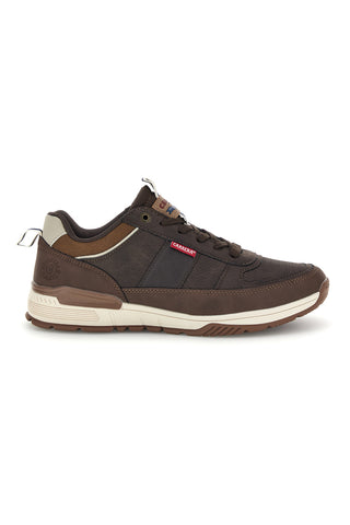 Sneakers marroni con inserti a contrasto e suola bicolore Carrera CAM83050M6868