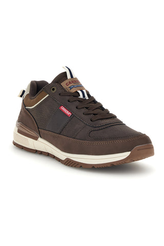 Sneakers marroni con inserti a contrasto e suola bicolore Carrera CAM83050M6868