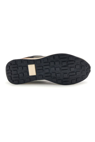 Sneakers verdi con inserti a contrasto e suola bicolore Carrera CAM53010M7777