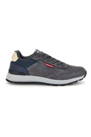Sneakers grigie con inserti blu e suola bicolore Carrera CAM33011M4343