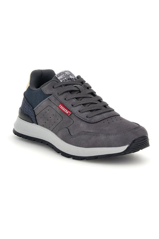 Sneakers grigie con inserti blu e suola bicolore Carrera CAM33011M4343