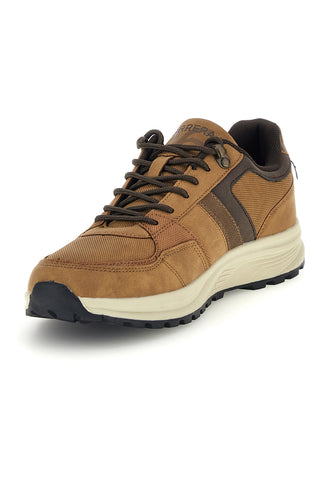 Sneakers cammello con inserti a contrasto e suola bicolore Carrera CAM51012M6060