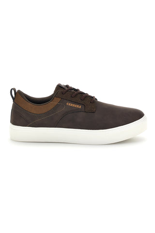 Sneakers marroni con inserto a contrasto e suola bianca Carrera CAM83001N6868