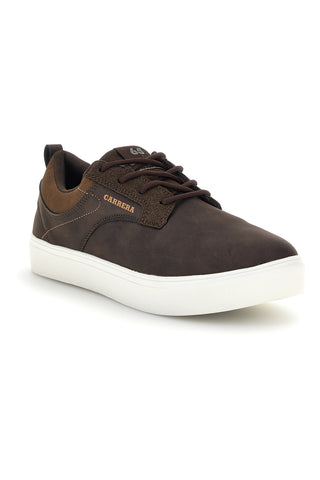 Sneakers marroni con inserto a contrasto e suola bianca Carrera CAM83001N6868
