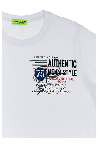 Max Dillan Man086 Weißes T-Shirt