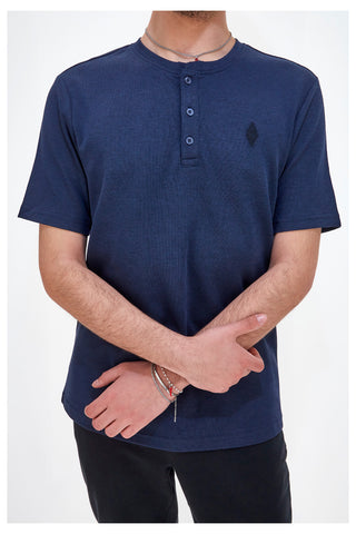 Skechers GOKNIT Blaues Piquet-T-Shirt