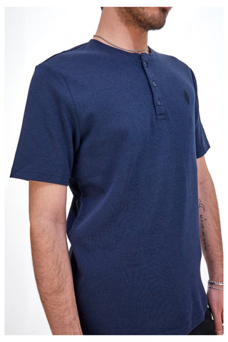 Skechers GOKNIT Blaues Piquet-T-Shirt