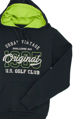 Felpe con Cappuccio Nera US Golf Club 1266