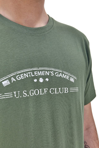 US Golf Club Olivgrünes Halbarm-T-Shirt 1352