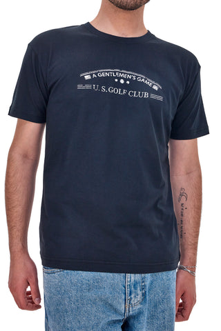 Blaues T-Shirt mit halben Ärmeln US Golf Club 1352