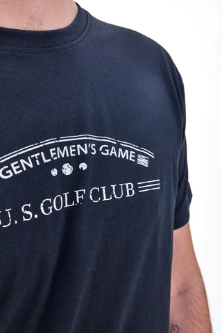 Blaues T-Shirt mit halben Ärmeln US Golf Club 1352