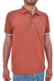 Gebranntes braunes Halbarm-Poloshirt US Golf Club 1327