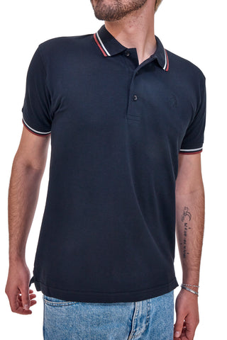 US Golf Club 1350 Schwarzes Poloshirt mit halben Ärmeln